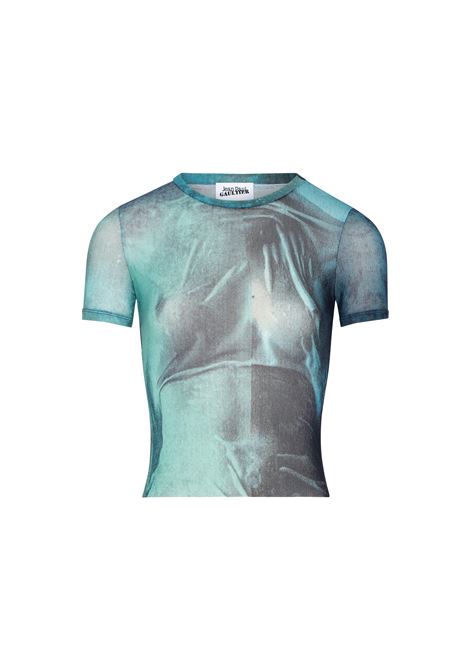 t-shirt water baby donna indigo JEAN PAUL GAULTIER | 25/03-W-TO313-M004P5557